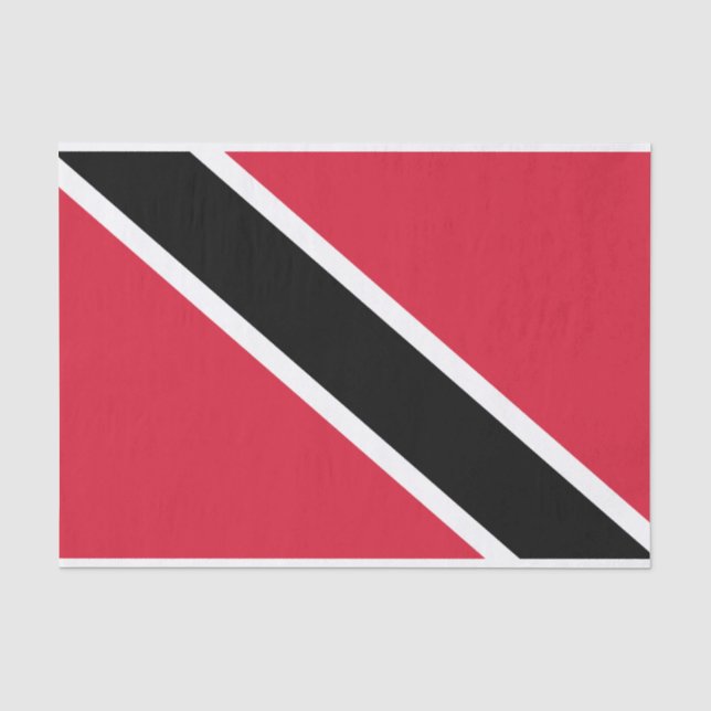 Papel De Seda Bandeira de Trinidad e Tobago (Frente )