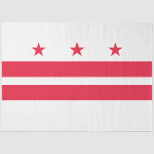 Papel De Seda Bandeira de Washington D.C. (Distrito de Columbia)