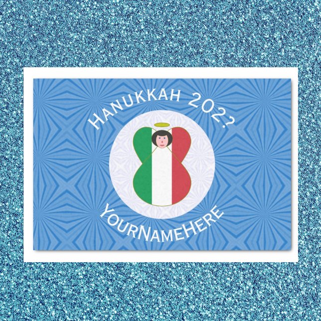Papel De Seda Bandeira do Anjo Italiano para Hanukkah (Criador carregado)