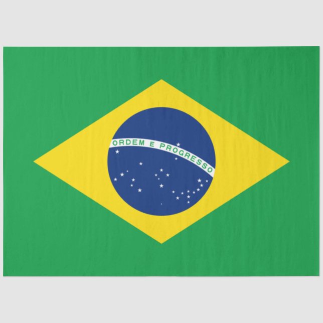 Papel De Seda Bandeira do Brasil (Frente )