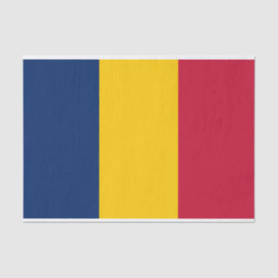 Papel De Seda Bandeira do Chade