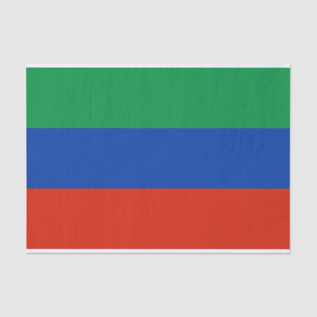 Papel De Seda Bandeira do Daguestão (Frente )