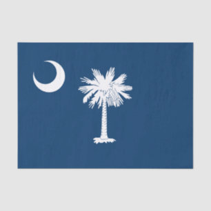 Papel De Seda Bandeira do estado da Carolina do Sul