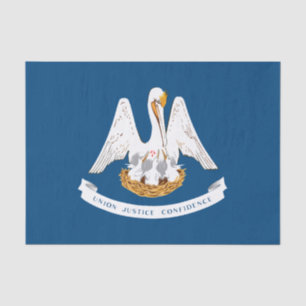 Papel De Seda Bandeira do Estado da Louisiana
