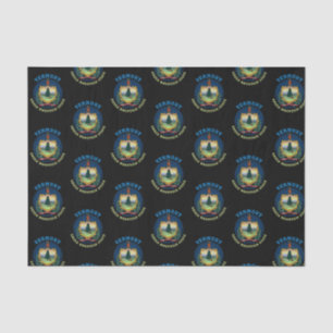 PAPEL DE SEDA BANDEIRA DO ESTADO DE VERMONT GREEN MOUNTAIN