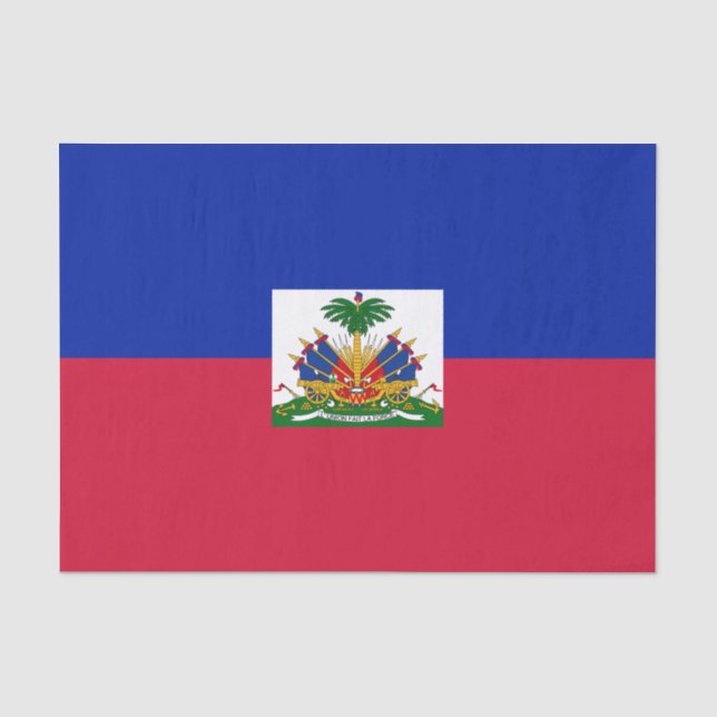 Papel De Seda Bandeira do Haiti (Frente )