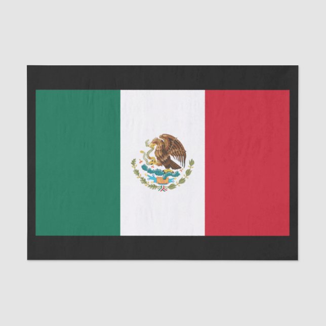 Papel De Seda Bandeira do México (Frente )