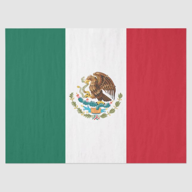 Papel De Seda Bandeira do México, Bandeira da República Mexicana (Frente )