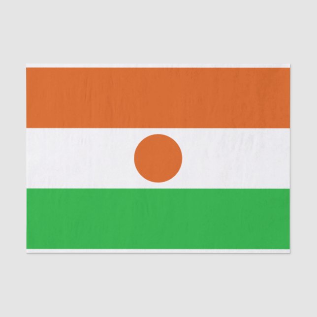 Papel De Seda Bandeira do Níger (Frente )