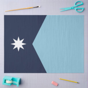 Papel De Seda Bandeira do Novo Estado Rebelde de Minnesota