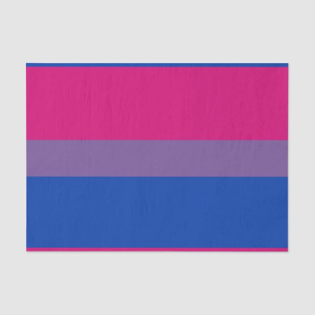Papel De Seda Bandeira do Orgulho Bissexual (Frente )