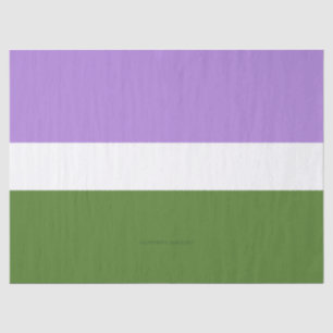 Papel De Seda Bandeira do orgulho genderqueer SlipperyJoe's lava