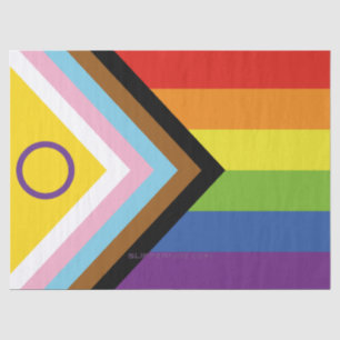 Papel De Seda Bandeira do orgulho intersexo de SlipperyJoe's fun