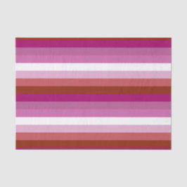 Papel De Seda Bandeira do Orgulho Lésbico Horizontal