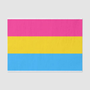 Papel De Seda Bandeira do Orgulho Pansexual