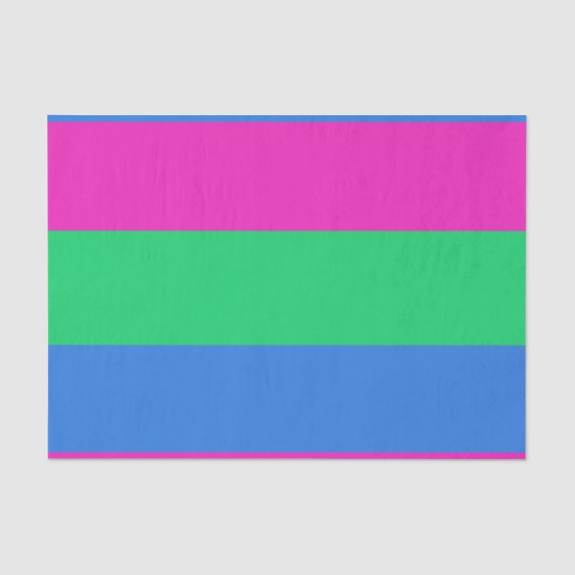 Papel De Seda Bandeira do Orgulho Polissexual (Frente )