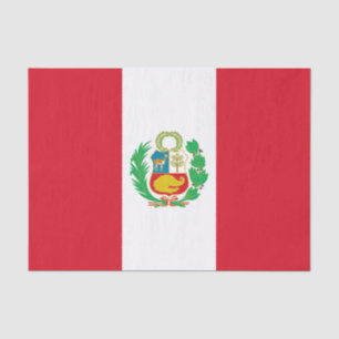 Papel De Seda Bandeira do Peru