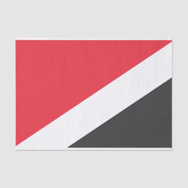Papel De Seda Bandeira do Principado de Sealand (Frente )