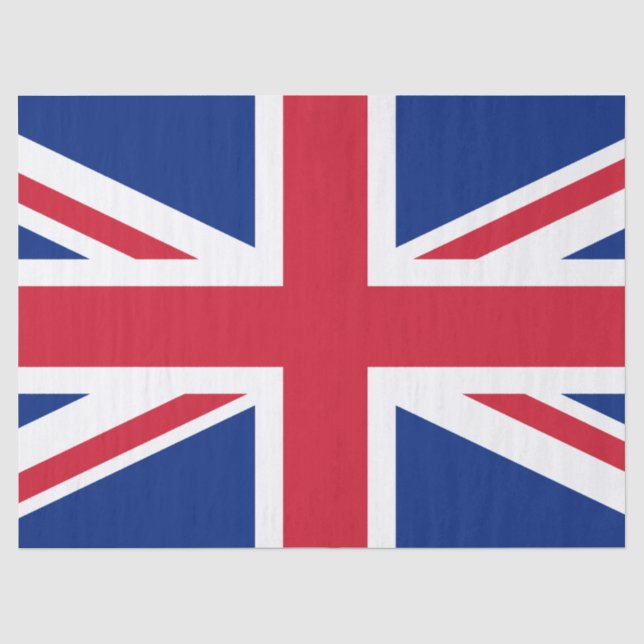 Papel De Seda Bandeira do Reino Unido (Frente )
