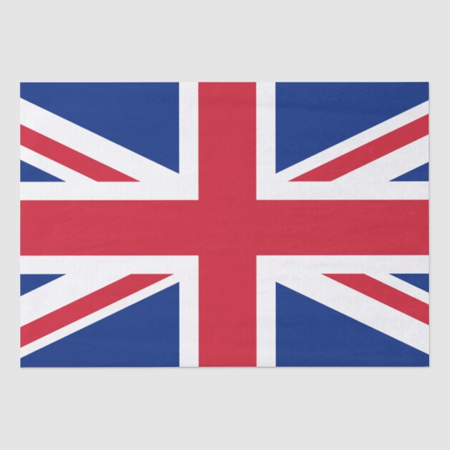 Papel De Seda Bandeira do Reino Unido (Frente )