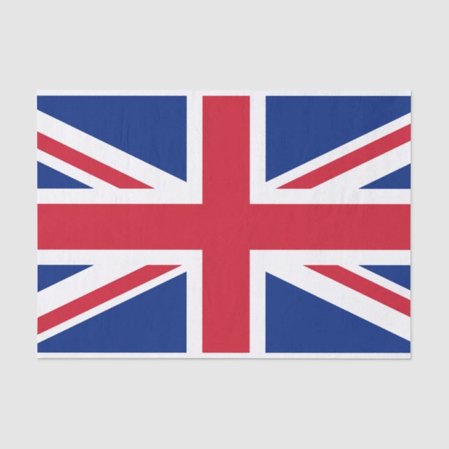 Papel De Seda Bandeira do Reino Unido (Frente )