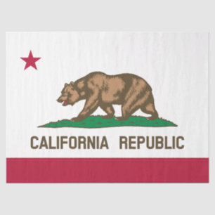 Papel De Seda Bandeira do Urso da República da Califórnia: Calif