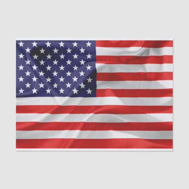 Papel De Seda Bandeira dos Estados Unidos da América (Frente )