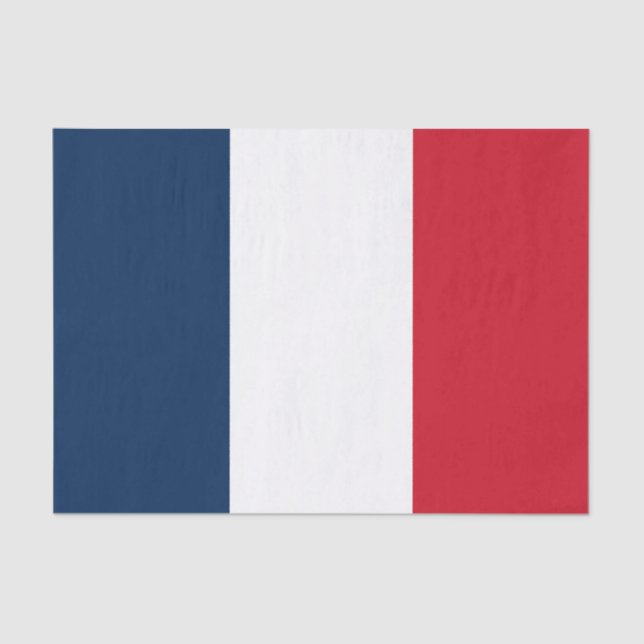Papel De Seda Bandeira francesa (Frente )