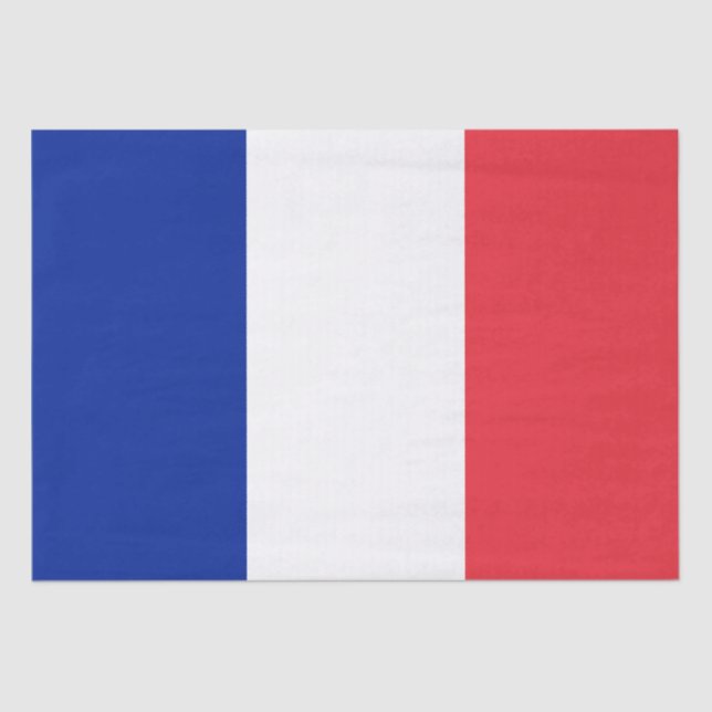 Papel De Seda Bandeira francesa (França) (Frente )