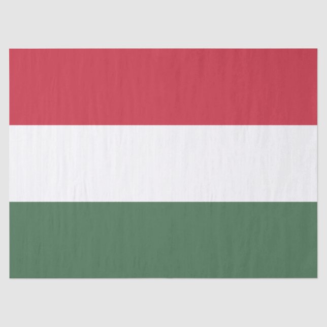 Papel De Seda Bandeira Húngara (Frente )