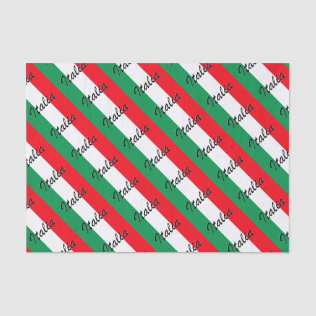 Papel De Seda Bandeira Italia - Alta Qualidade (Frente )