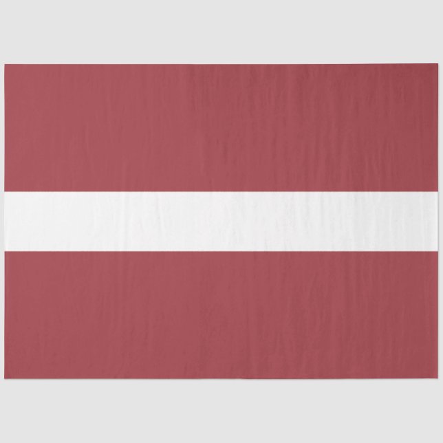 Papel De Seda Bandeira letã (Letónia) (Frente )
