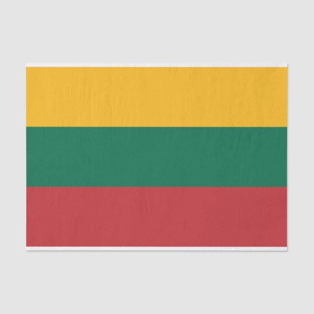 Papel De Seda Bandeira lituana (Frente )