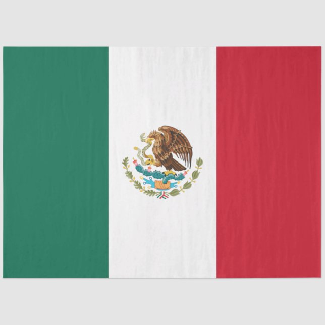 Papel De Seda Bandeira mexicana (México) (Frente )