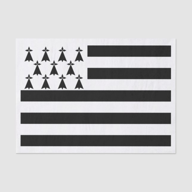 Papel De Seda Bandeira Patriótica da Bretanha (Frente )