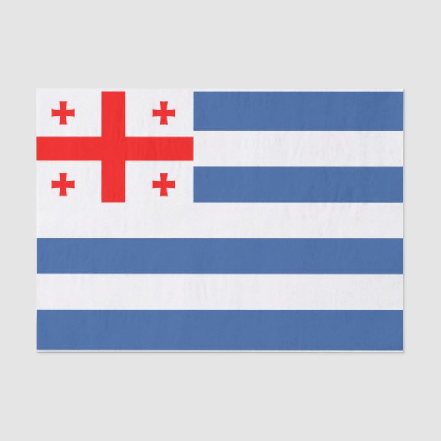 Papel De Seda Bandeira Patriótica de Adjara (Frente )