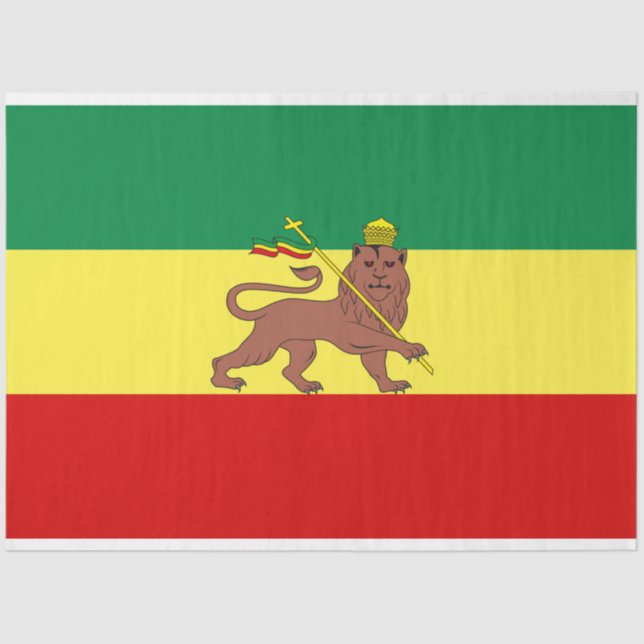 Papel De Seda Bandeira Rastafariana (Rastafarianismo) (rasta) (Frente )