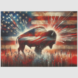 Papel De Seda Bandeira Russa Americana com Descamação Bison