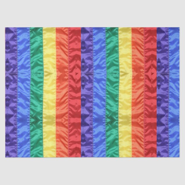 Papel De Seda Bandeja arco-íris listras LGBT LGBT orgulho gay (Frente )