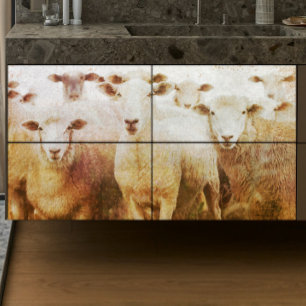 Papel De Seda Bando de Ovinos Decoupage