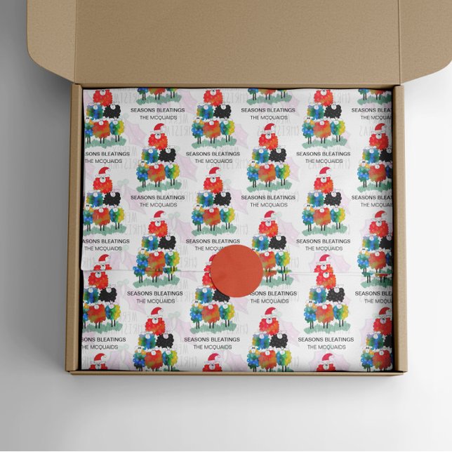 Papel De Seda Banhos de Ovelhas Festas Festivas e Engraçadas (Criador carregado)