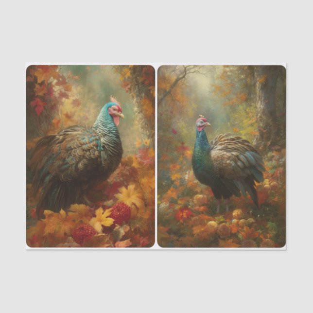 Papel De Seda Banquete de uma Penas (Frente )