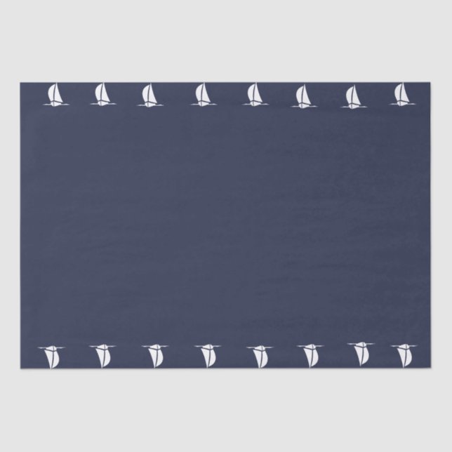 Papel De Seda Barcos à vela (Frente )