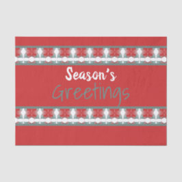 Papel De Seda Barn Red e Turquoise