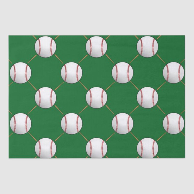 Papel De Seda Baseball e Bats (Frente )