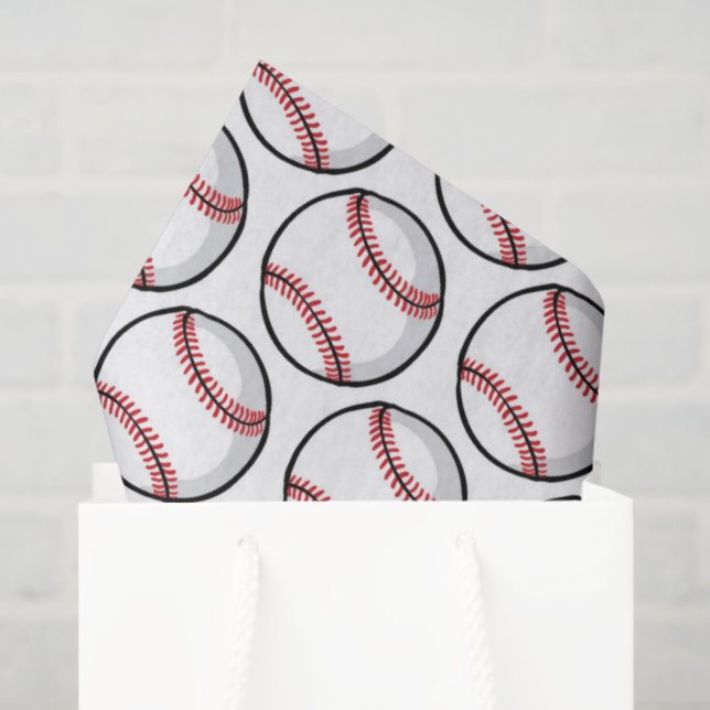 Papel De Seda Baseball Kids Sports Team Fan Club Party Fun (Sacola de presentes)