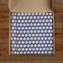 Papel De Seda Basebol Softbol Padrão de Esporte Vermelho Branco 