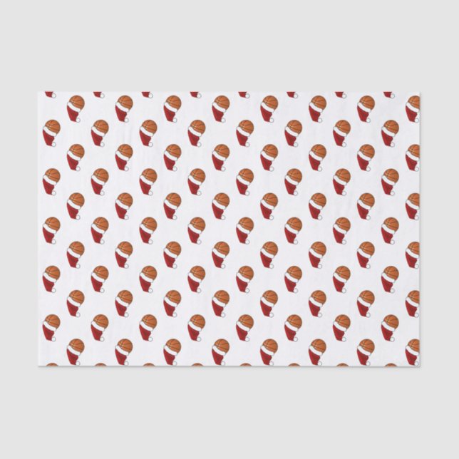 Papel De Seda Basquete de Natal (Frente )
