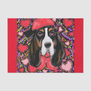 Papel De Seda Basset Hound