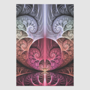 Papel De Seda Batimento cardíaco, arte fractal surreal abstrata